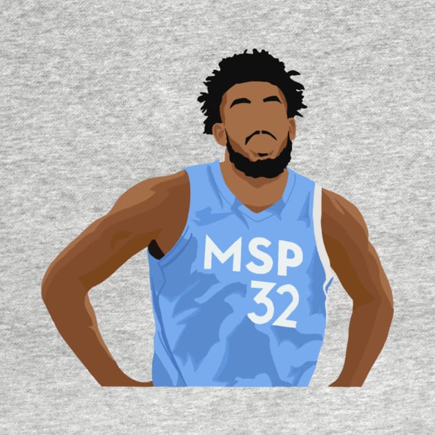 Karl-Anthony Towns in Minnesota Timberwolves Jersey by ActualFactual